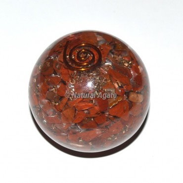 Red Jasper Orgone Sphere