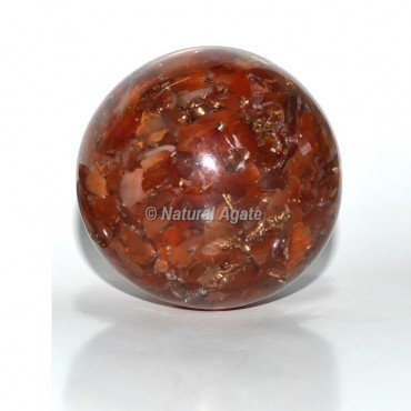 Carnelian Orgone Sphere