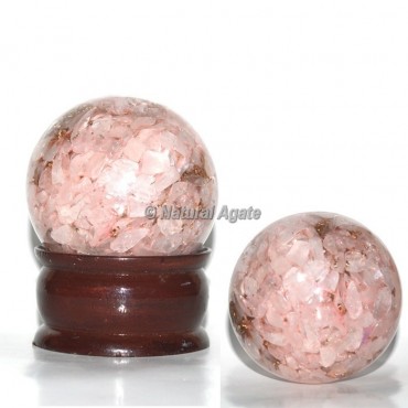 Rose Quartz Orgone Sphere