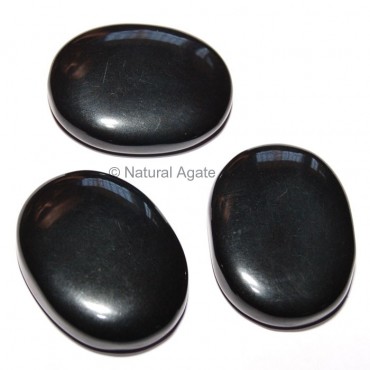 Black Agate Oval Cabochon