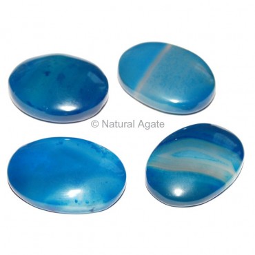 Blue Onyx Oval Cabochon