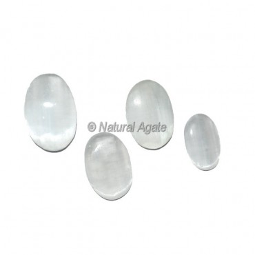 Selenite Oval Cabochons