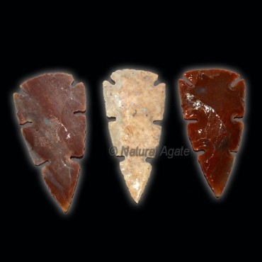 Fancy Jasper Stone Polished Arrowheads