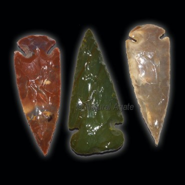 Fancy Jasper 3 Inches Polished Arrowheads