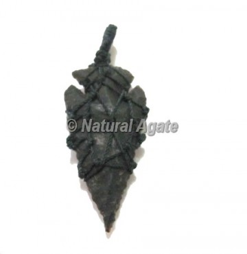 Cord Arrowheads Wrap Pendants