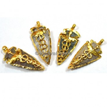 Antique Electroplated Arrowhead Pendants