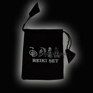 Black Reiki Printed Pouch