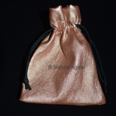 Brown Gold Packing Pouch