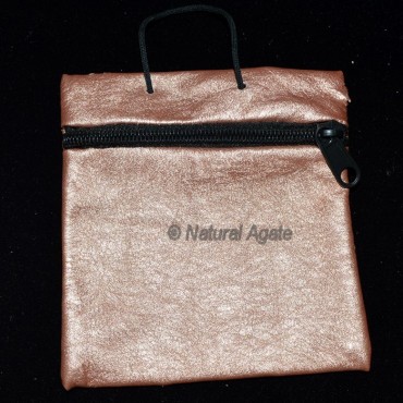 Brown Golden Packing Pouch with Chain
