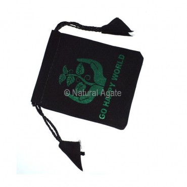 Happy Green Black Pouch