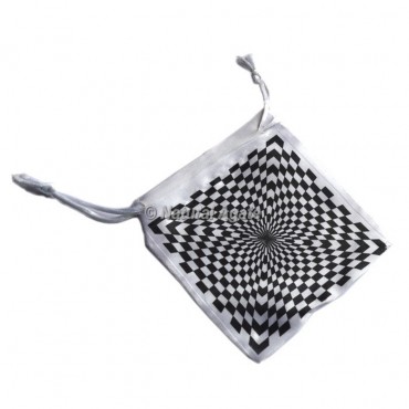 flower Of Life Symbol On White Pouch