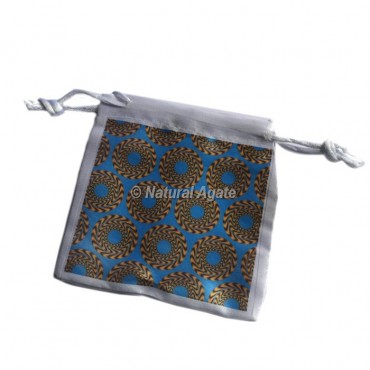 Flower Of Life 3D Blue Pouch