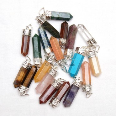 Mix Gemstone Pencil Pendants