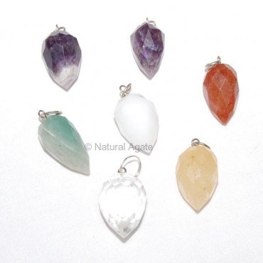 Mix Gemstone faceted drop