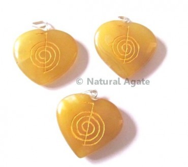 Golden Quartz Choko Reiki pendants