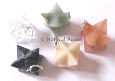 Mix Gemstone Merkaba Star