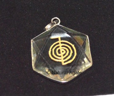 Pentagram Choko Reiki Crystal Pendants