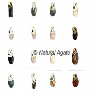 Mix Shape Gemstone Cabs Pendants