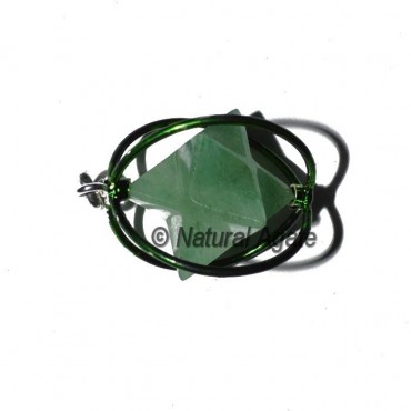 Green Aventurine Green Cage Merkaba Pendants