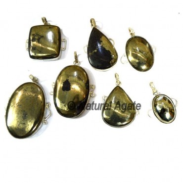 Pyrite Mix Shape Pendants