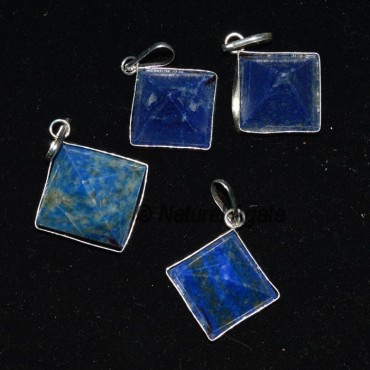 Lapis Lazuli Pyramid Pendants