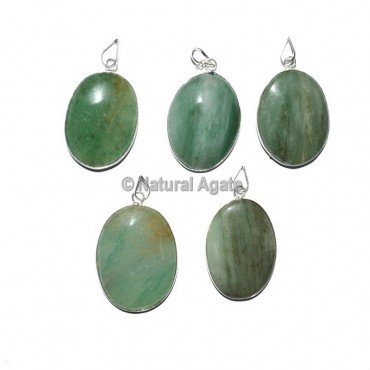 Green Aventurine Oval Healing Pendants