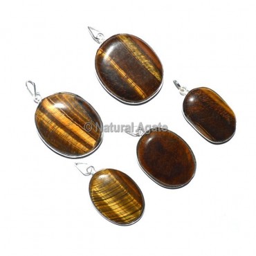 Tiger Eye Oval Healing Pendants