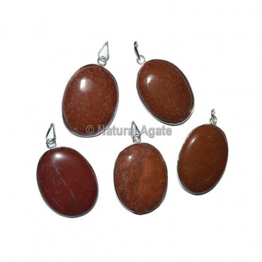 Red Jasper Oval Healing Pendants