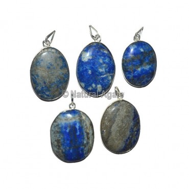 Lapis Lazuli Oval Healing Pendants