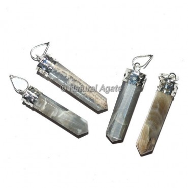 Moon Stone Pencil Pendants