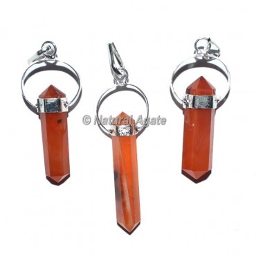 Carnelian Double Terminated Pendants