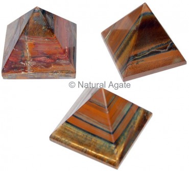 Tiger Eye Pyramids