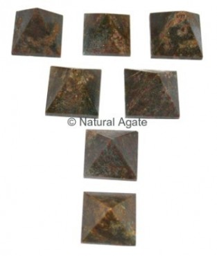 Ruby in Kyanite Small Pyramids