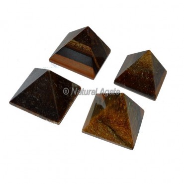 Tiger Eye Small Pyramids