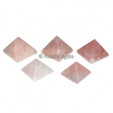 Rose Quartz Small Pyramids