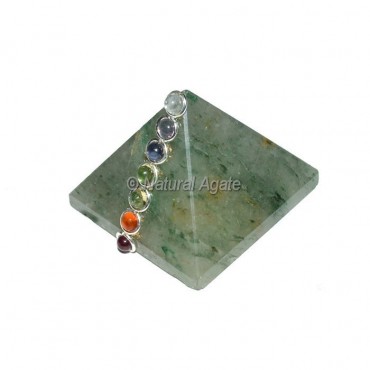 Green Aventurine Seven Chakra Pyramids