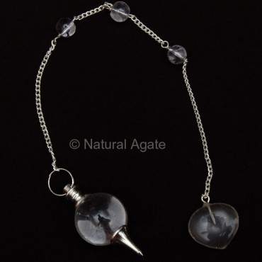 Crystal Quartz Tear Drop Pendulums