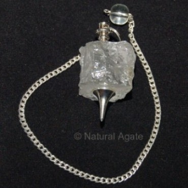 Crystal Rough Dowsing Pendulums