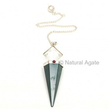 Green Jade Pyramid Pendulums