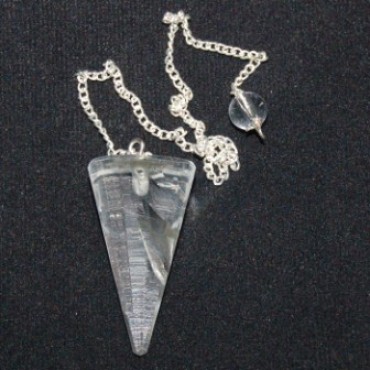 Crystal Quartz Cone Pendulums