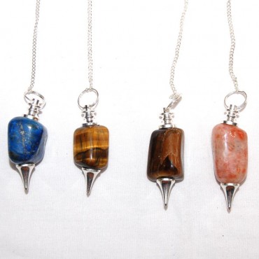 Mix Gemstone Tumbled Pendulums