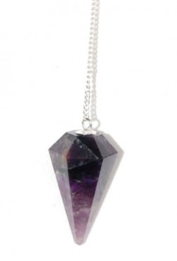 Amethyst facted Pendulums