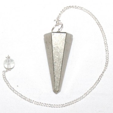 Pyrite 6 faceted Pendulums