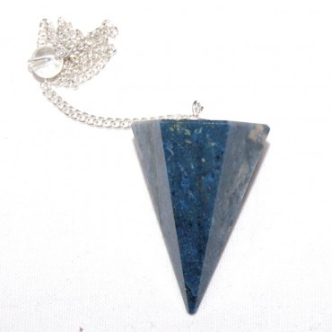 Sodalite Faceted Pendulums