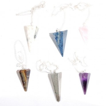 Mix Gemstone faceted Pendulums