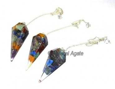 Orgone Chakra Stone Pendulums