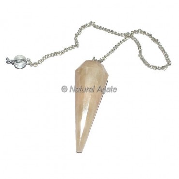 Moonstone 12 Faceted Pendulum