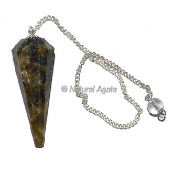 Labrodrite 12 Faceted Pendulum