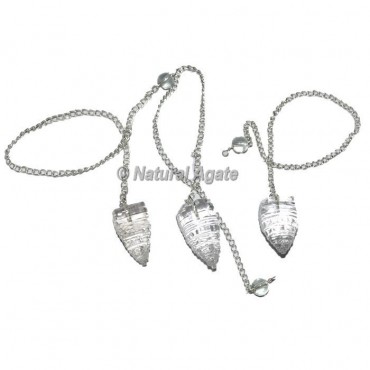 Crystal Quartz Shree Yantra Pendulums