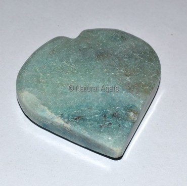 Green Aventurine Puffy Heart